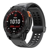 baratos Relógios Garmin-Pulseiras de Relógio para Garmin Fenix 7 7X 6 6X Pro Epix Pro 47mm 51mm Instinct 2X Approach S70 47mm S62 S60 Forerunner 955 945 Epix Marq Descent Quatix 22mm 26mm Silicone Substituição Alça
