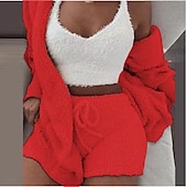economico Pigiami Kigurumi-Per adulto Tinta unica Pigiami e camicie da notte Pigiama a pagliaccetto Pigiama Kigurumi Casuale / sportivo Per Per donna cartone animato