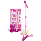 billige Originale gadgets-barns tidlige utdanningsmikrofon enkelmikrofon musikkmikrofon med stativ simulering karaokeleker barnegaver over 6 år