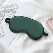 baratos Desgaste em casa-máscara de olhos de cetim luxuosa com tira elástica para dormir, cobertura para dormir nos olhos, bloqueia a luz e reduz os olhos inchados