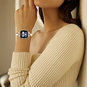 olcso Fitbit óraszíjak-Smart Watch Band Kompatibilis valamivel FitBit Versa 4, Sense 2, Versa 3, Sense ötvözet Okos óra Szíj Női Csillogás Kristály Ékszer karkötő Csere Karszalag