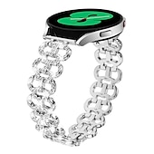 cheap Samsung Watch Bands-Watch Band for Samsung Galaxy Watch 7/6/5/4 40/44mm, Galaxy Watch 5 Pro 45mm, Galaxy Watch 4/6 Classic 42/46/43/47mm, Watch 3, Active 2, Gear S2 Stainless Steel Replacement  Strap Glitter Crystal