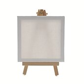 お買い得  絵画、描画、画材-6パック ミニキャンバスとイーゼルセット ミニキャンバスパネル ミニ木製イーゼル キャンバスサイズは4 x 4 イーゼルサイズは3.1 x 5.9 子供の絵画油絵とDIY落書き用