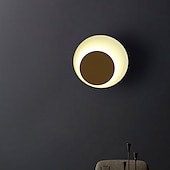 cheap Indoor Wall Lights-LED Wall Sconces 300° Rotatable Warm White Circle Design Indoor Wall Light Fixtures for Bedroom Bathroom Hallway Doorway Stairway 110-240V