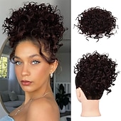 abordables Coletas-Correa Coletas Mujer / Suave / Clásico Pelo sintético Pedazo de cabello La extensión del pelo Rizado Media Fiesta / Noche / Ropa Cotidiana / Vacaciones