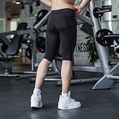 billige aktive shorts for menn-Herre Shorts Søndagsshorts Sport Ut på byen Helg Løp Fritid Elastisk midje عادي Knelengde Gymnastik Sportsklær Svart Hvit Mikroelastisk