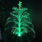 preiswerte Landschaftslichter-LED bunter Farbverlauf Glasfaser Weihnachtsbaum Bodeneinsatz Licht Außendekoration Villa Atmosphäre Festival Party Dekoration Licht Qualle Rasen Licht 1St
