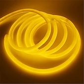 cheap Neon LED Lights-Waterproof 360 Round Neon Led Light Strip 220V-240V Tube Flexible Rope Lights Pool Light Strip Holiday Home Decoration for Indoors Outdoors DIY Decor