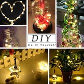 cheap Battery String Lights-12pcs Waterproof Fairy String Lights, 20 LED Firefly &amp; Starry Sky Decor for Christmas Decorations