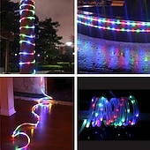 billiga vattentäta lampor-solarrepljus utomhus vattentäta remsor 98.5ft 30m 300led 8 lägen 600mah rörrep poolljusremsa girland fe ljusslingor för utomhus inomhus trädgård juldekoration