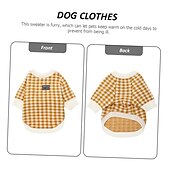 ieftine Pulovere-Câini Pisici Pulovere Jumper Petrecere Casual Iarnă Cald Respirabil Απαλό Lavabil Comfortabil În aer liber Casul / Zilnic Îmbrăcăminte pentru câini for Bichon Frise Pomeran un Animalut Fluture Small