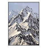 cheap Landscape Paintings-Handmade Hand Painted Oil Painting Wall Art  Large Size Contemporary Golden Mountains Home Decoration Decor Rolled Canvas No Frame Unstretched