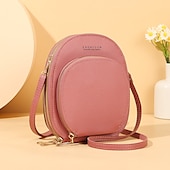 levne univerzální taška na telefon-ženy crossbody tašky přes rameno peněženky dotykový displej mobilní telefon peněženka měkký kožený popruh kabelka pro ženy luxusní messenger tašky