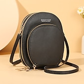 levne univerzální taška na telefon-ženy crossbody tašky přes rameno peněženky dotykový displej mobilní telefon peněženka měkký kožený popruh kabelka pro ženy luxusní messenger tašky
