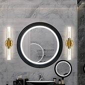 abordables Apliques de pared para interior-Aplique de pared LED, lámpara de pared negra de estilo nórdico con pantalla de tambor de vidrio metálico, iluminación de pared, lámpara de lectura, para mesita de noche, dormitorio 110-240v
