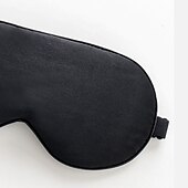 baratos Acessórios de cama-Máscara de olho de seda pura natural 100% real com alça ajustável para dormir, cobertura de sombra de sono de seda amoreira dupla face, bloqueia a luz e reduz os olhos inchados