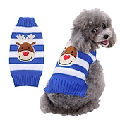 ieftine Pulovere-Câini Pisici Pulovere Jumper Petrecere Casual Iarnă Respirabil Απαλό Lavabil Comfortabil Crăciun În aer liber Casul / Zilnic Îmbrăcăminte pentru câini for Bichon Frise Pomeran un Animalut Fluture