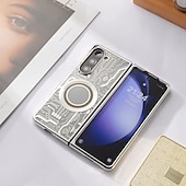 cheap Samsung Cases-Phone Case For Samsung Galaxy Z Fold 6 Z Fold 5 Z Fold 4 Z Fold 3 Back Cover With Magsafe Support Wireless Charging Shockproof TPU Plating