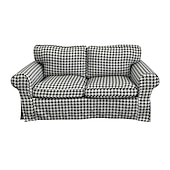 cheap Sofa Cover-2 Seat Sofa Cover or  2 Seat Sofa Bed Cover with Cushion Covers and Backrest Covers For Ektorp Couch Slipcover Washable Furniture Protector  LITB PRIME cover Ektcover