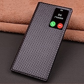 Χαμηλού Κόστους Samsung Θήκη-Θήκη τηλεφώνου για Samsung Galaxy S23 Ultra S22 Ultra αναδιπλούμενη θήκη αυτόματης αναγνώρισης ύπνου μαγνητική θερμή γνήσιο δέρμα