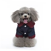tanie Płaszcze-Psy Koty Płaszcz Kurtka Sport Codzienny Zima Ciepłe Oddychający Miękka Zmywalny Wygodny Na zewnątrz Codzienne Ubranka dla psów for Bichon frise Szpic miniaturowy szczeniaków i młodych kotów Motyl