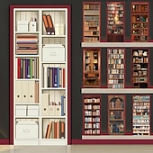 economico Coperture per porte-Scaffali per libri vintage, coperture per porte, arazzi per porte, decorazioni per tende per porte, fondali per porte, banner per porte d&#039;ingresso, forniture per decorazioni per feste in fattoria