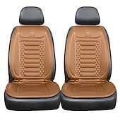 baratos Capas para bancos de automóveis-Capa de Assento Aquecido para Carro 12V Aquecimento Rápido em 30s Aquecedor de Assento Universal para Carro Almofada de Aquecimento de Tecido Grosso e Durável