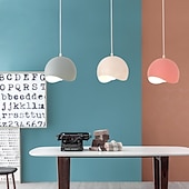 abordables Éclairages pour îlot-Abat-jour suspendu, lustre de plafond d&#039;éclairage de style créatif circulaire, luminaires encastrés à source de lumière E27, lampe suspendue de salon de chevet de couloir 110-240v
