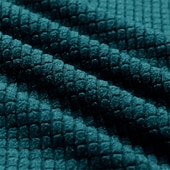 abordables Cubierta de sillón y silla sin brazo-Funda para sillón giratorio de barril de jacquard, funda elástica color burdeos para sillón giratorio, funda para sofá, funda para sillón de club redondo moderno