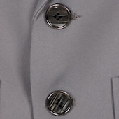 billige Guttens formelle drakt-6 deler Barn Gutt Dress og blazer Antrekk Helfarge Langermet Knapp Sett Formell Kul Høst Vinter 7-13 år Grå 5-delt sett (jakke + vest + bukse + sløyfe + Blått 6-delt sett (skjorte + jakke + vest