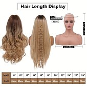 economico Parrucche trendy sintetiche-Parrucche lunghe diritte marrone scuro da 20 pollici con frangia per le donne parrucche sintetiche resistenti al calore senza pizzo per l&#039;uso quotidiano in cosplay