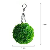 preiswerte Außenwandleuchten-LED Außenwandleuchte Solarlampen Hof, dekorative Simulation, Graskugel-Kronleuchterlampe für Rasen, Garten, Urlaubsdekoration, Beleuchtung, Durchmesser 14 cm