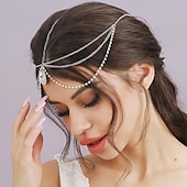 preiswerte Zubehör und mehr-Mittelalterlich Renaissance Stirnband Prinzessin Elfen Damen Keltisch Fantasie königlich Erwachsene Kopfbedeckung