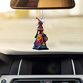 cheap Christmas Tree Ornaments-Christmas Ornament Acrylic 2D Flat Printed Keychain, Optional Acrylic Ornament and Car Rear View Mirror Accessories Memorial Gifts Pack