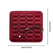 cheap Car Seat Covers-Heated Seat Cushion For Car Light &amp; Portable USB Seat Pad For Hips Universal 5V USB Heating Chair Mat For Driving Office Chair