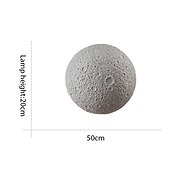 Недорогие наружные настенные светильники-Современные минималистичные лунные светодиодные фонари для крыльца, белые круглые настенные фонари для наружной стены, антикоррозийные наружные бра для крыльца, патио, гаража, 110-240 В