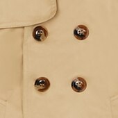 billiga Jackor och rockar för pojkar-Barn Pojkar Trenchcoat Ytterkläder Ensfärgat Långärmad Ficka Täcka Skola Häftig Dagligen Svart 3-delad kostym (jacka + byxor + slips) Kaki 4-delat set (jacka + byxor + skjorta + slips) Svart 2-delat