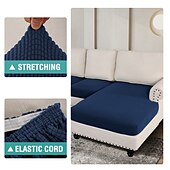baratos Capa para assento de Sofá &amp; Apoios de Braços-Capas de sofá seccionais, capas de sofá em forma de l antiderrapantes elásticas, capas de almofada de assento de sofá separadas, capa de chaise-longue para sofá secional esquerdo/direito de 2/3