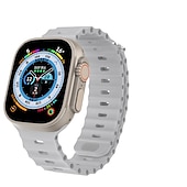 economico Cinturini per Apple Watch-Banda oceanica Compatibile con Cinturino dell&#039;Apple Watch 38mm 40mm 41mm 42mm 44mm 45mm 49mm Impermeabile Regolabili Donne Uomini Silicone Cinturino di ricambio per iwatch Series Ultra 8 7 6 5 4 3 2
