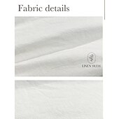 cheap Luxury Linen Shirts-10% Linen Button-Down Men&#039;s Shirt Linen Shirt White Pink Navy Blue Long Sleeve Solid Color Collar Spring &amp; Summer Casual Daily Clothing Apparel