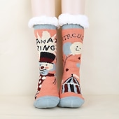 abordables sombrero de papá noel y accesorios-Papá Noel Artículos Para Celebrar la Navidad Calcetines de Navidad Hombre Mujer Navidad Nochebuena Estilo lindo Calcetines