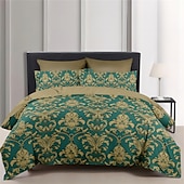 cheap Duvet Cover Sets-Luxury  Floral Pattern Duvet Cover Set Comforter Set Soft 3-Piece Luxury Cotton Bedding Set Home Decor Gift King Queen Duvet Cover