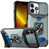 levne Pouzdra pro iPhone-telefon Carcasă Pro iPhone 15 Pro Max Plus iPhone 14 13 12 11 Pro Max Mini SE X XR XS Max 8 7 Plus Zadní kryt Držák na prsteny Slot pro kartu Nárazuvzdorné TPU PC