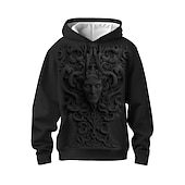 tanie męskie bluzy 3d-męska ouku graficzna bluza z kapturem ze zwierzęcym wzorem bluza z kapturem bluza z kapturem bluza z kapturem z długim rękawem bluza z kapturem moda 3d druk sportowy na zewnątrz wakacje 5 7 nadruk przednia kieszeń wiosna i jesień projektant