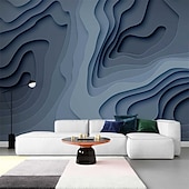 cheap Wallpaper-Cool Wallpapers 3D Strip Wallpaper Wall Mural Wall Covering Sticker Peel and Stick Removable PVC/Vinyl Material Self Adhesive/Adhesive Required Wall Decor for Living Room Kitchen Bathroom