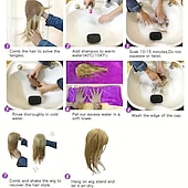 baratos peruca mais velha-peruca bob marrom com franja, curta reta com cabelo loiro com mechas micro cachos, peruca sintética na altura dos ombros, peruca sintética resistente ao calor para mulheres meninas uso diário de 16