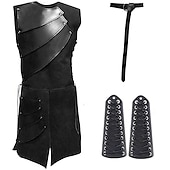 abordables Medieval-Retro Antiguo Punk y gótico Medieval Armas y Armaduras Accesorios Vikingo caballero celta Ranger Valhalla Hombre Tiro al arco Víspera de Todos los Santos Mascarada Carnaval Rendimiento Adulto Cima