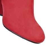 baratos Botas da moda-botas femininas azul marinho até o joelho com salto bloco - elegantes e versáteis para a moda de inverno, perfeitas para uso diário e ocasiões especiais