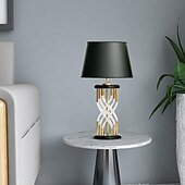 preiswerte Nachttischlampe-Luxus-Kristall-Tischlampe, dekorative Wohnzimmer-Sofa-Couchtischlampe, Schlafzimmer-Nachttischlampe, einfacher Stil, Freizeitlampe, 110–240 V