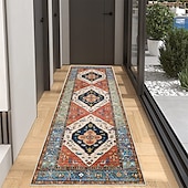 cheap Living Room &amp; Bedroom Rugs-Bohemian Rug Runner Carpet Entrance Mat for Household Use Short Plush Tpr Anti Slip Water Washed Bottom Long Strip Carpet Mat